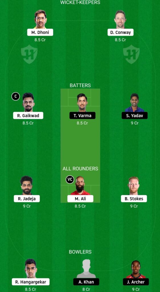 CSK VS MI FANTASY TEAM MATCH PREDICTION IPL 2023