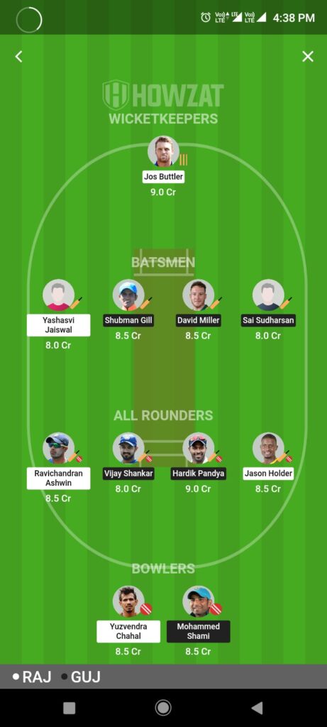 RR VS GT DREAM 11 FANTASY TEAM PREDICTION IPL 2023 MATCH 48